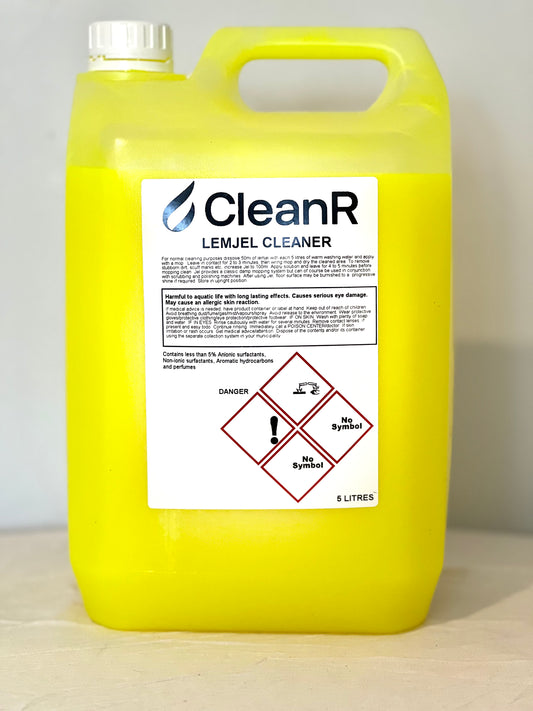 CleanR Lem Gel 5L Cleaning Solution for Thorough Cleanliness 5-Liter Container Ideal for Extensive Tasks
