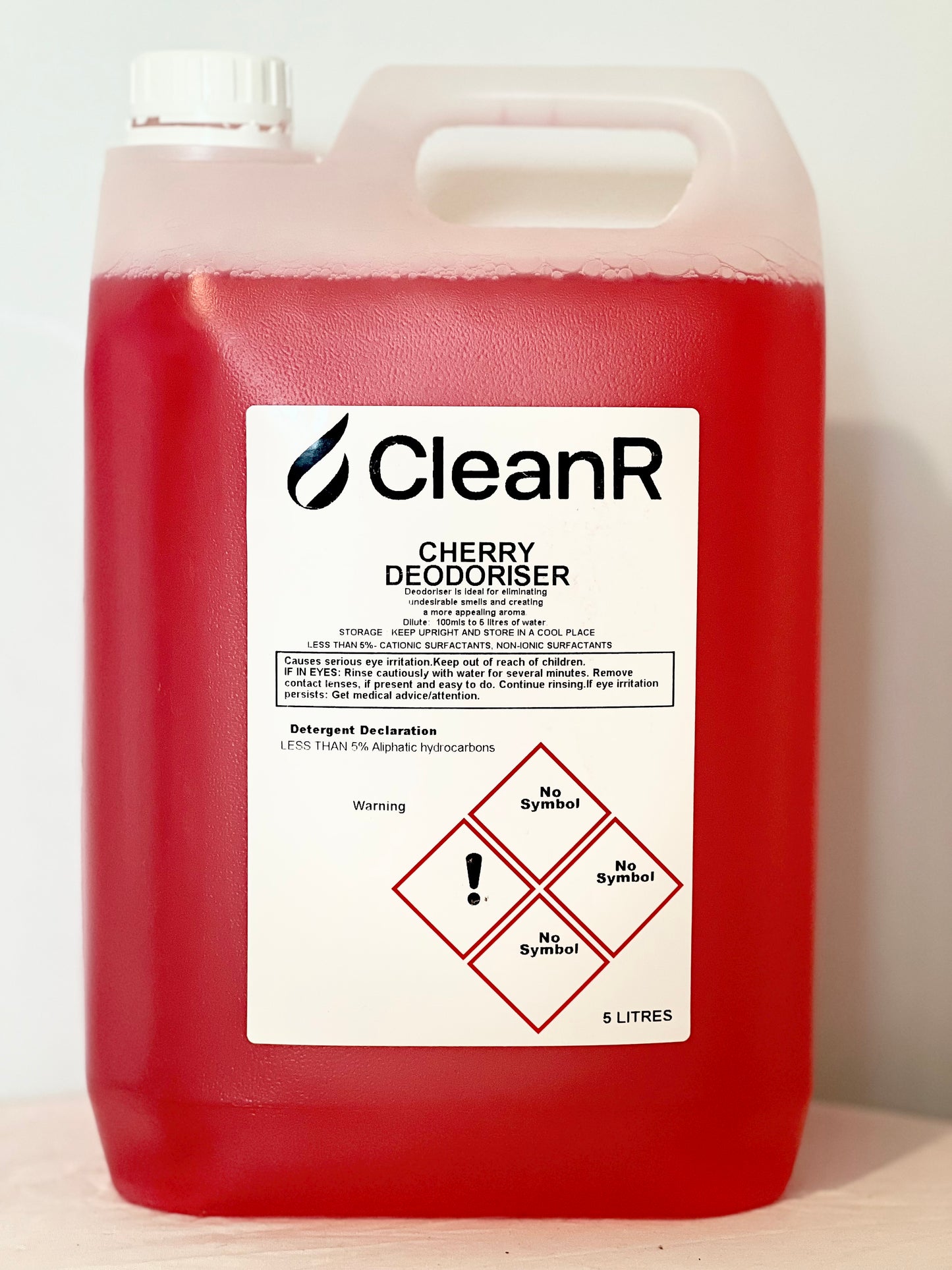 CleanR Cherry Deodoriser 5L - Effective Odour Eliminator for Fresh and Clean Home and Car Cleaning