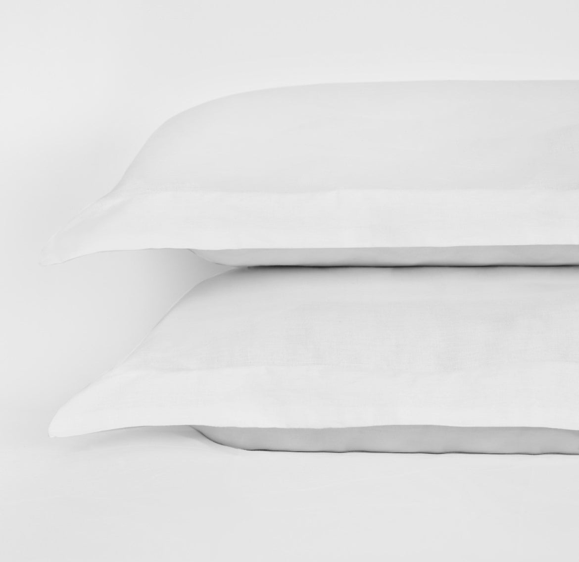 Pillow Cases 2 Pack - Soft & Durable White Bedding for Comfortable Sleep