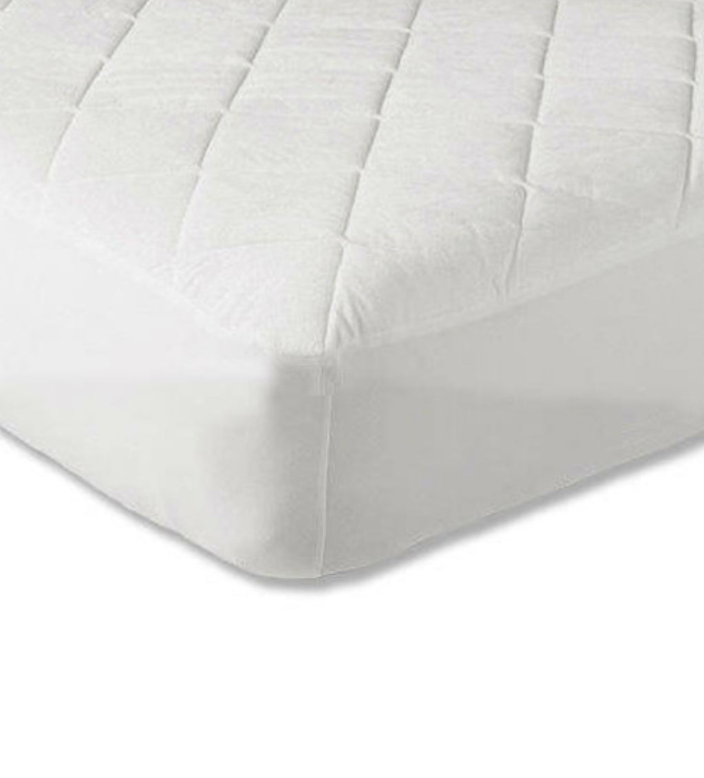 Luxury Quilted Mattress Protector - Fully Elasticated with 30cm Deep Skirt for Easy Fitting and Comfort