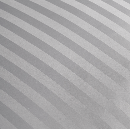 Grey luxury stripe 4 piece bedding set