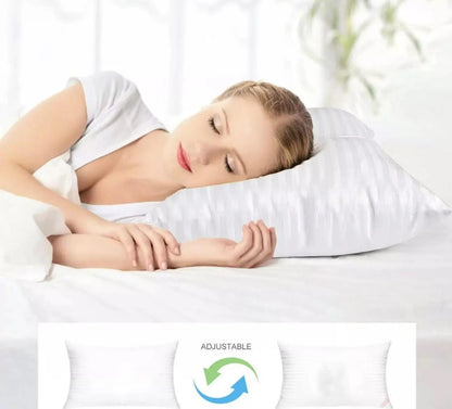 Stripe pillow extra filled hotel quailty